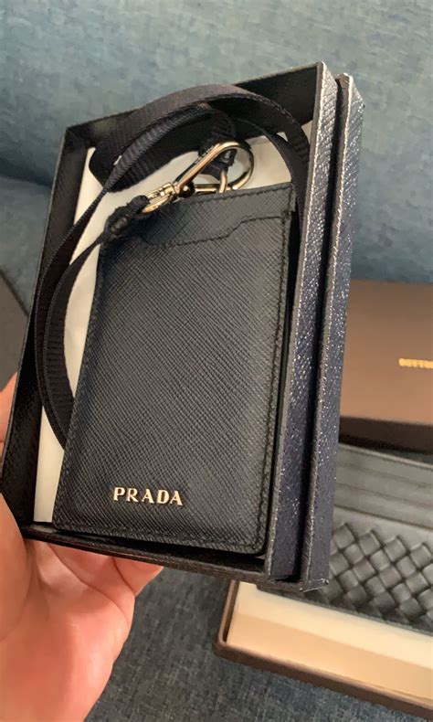 prada lanyard|Prada small leather wallet.